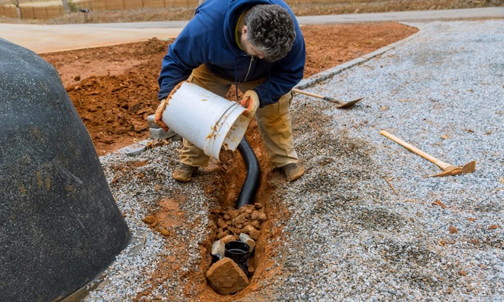 Well designed drainage system installation of drainage pipe ensures effective rainwater collection