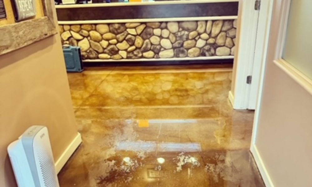 water on floor cropped